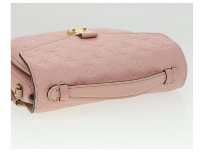 LOUIS VUITTON Empreinte Pochette Metis MM Hand Bag 2way Pink M44018 LV Auth S106 - view 6