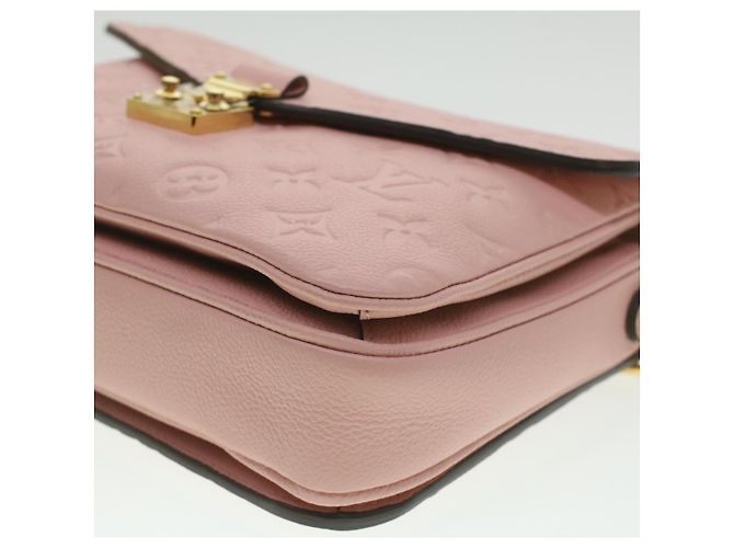 LOUIS VUITTON Empreinte Pochette Metis MM Hand Bag 2way Pink M44018 LV Auth S106 - view 8