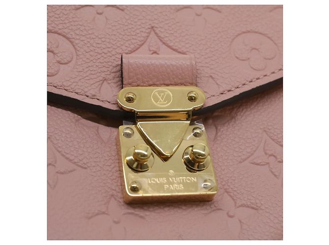 LOUIS VUITTON Empreinte Pochette Metis MM Hand Bag 2way Pink M44018 LV Auth S106 - view 9