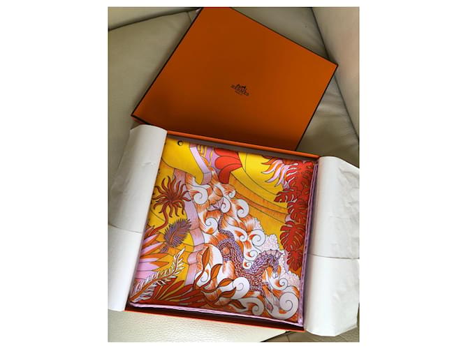 Hermès Cosmografia universale Rosa Arancione - vista 11