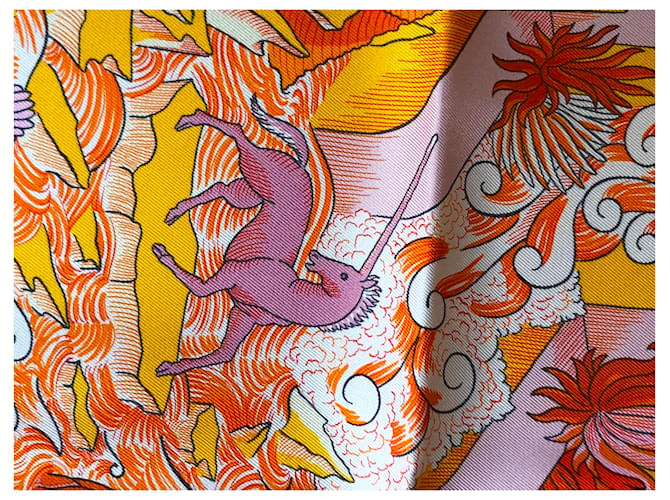 Hermès Cosmografia universale Rosa Arancione - vista 13