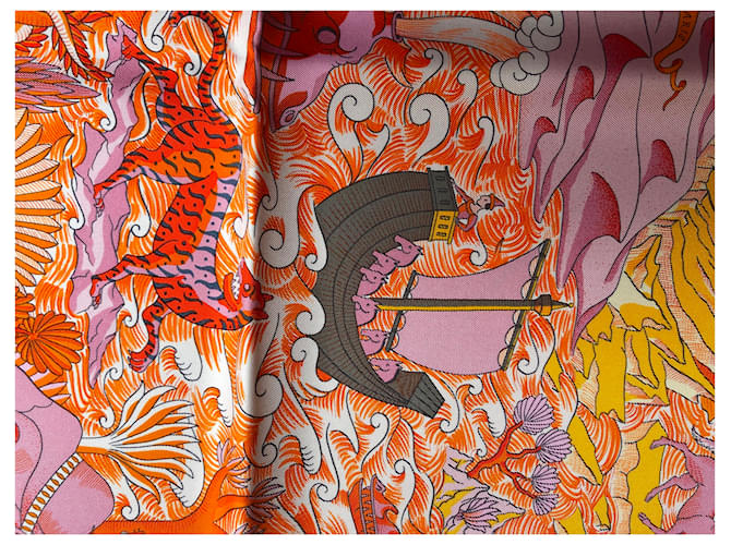 Hermès Cosmografia universale Rosa Arancione - vista 15