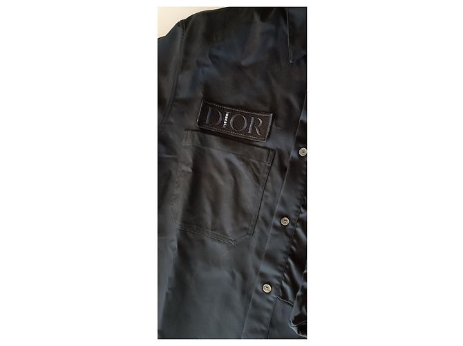 Camicia Christian Dior x Sacai nera in cotone M Nero - vista 7