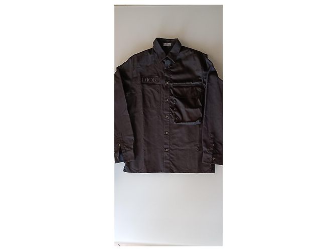 Camicia Christian Dior x Sacai nera in cotone M Nero - vista 8