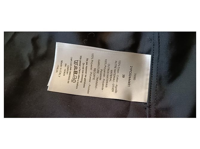 Camicia Christian Dior x Sacai nera in cotone M Nero - vista 9