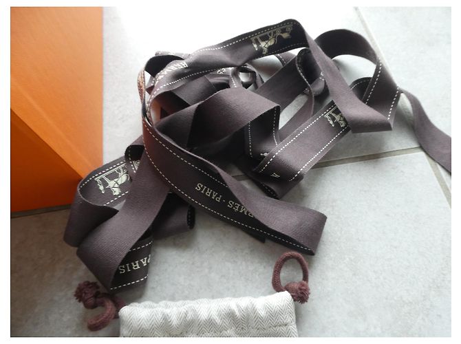 hermès box for birkin handbag 25 Porosus crocodile Orange - view 6