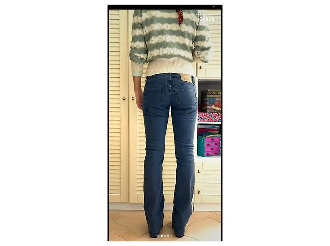 Jeans talle bajo talla Dondup 27 Azul marino - vista 3