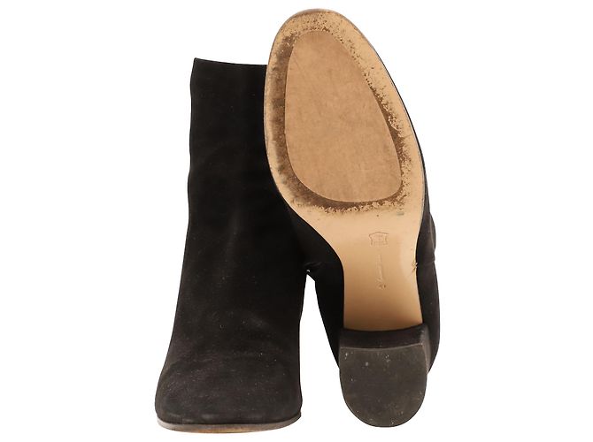 Stivaletto Gianvito Rossi in Camoscio Nero - vista 5