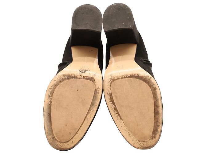 Stivaletto Gianvito Rossi in Camoscio Nero - vista 6