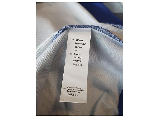 Moschino Oberteil mit tropischem Papageien Print Blau Baumwolle - Ansicht 7