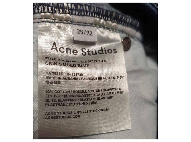 Calça jeans Skin 5 azul Acne Studios - vista 4