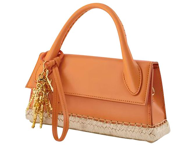 Borsa Le Chiquito Long Cordao - Jacquemus - Arancione - Pelle - vista 2