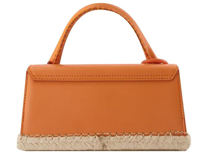 Borsa Le Chiquito Long Cordao - Jacquemus - Arancione - Pelle - vista 3
