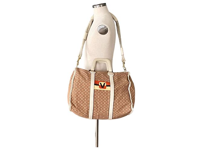 Abbesses Louis Vuitton POCHETTE MINI LIN INITIALS Beige - vue 9