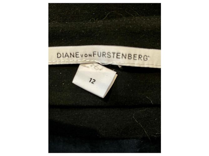Diane Von Furstenberg Lana DvF Mae Mikado/gonna in misto seta colorblock Nero Multicolore - vista 8