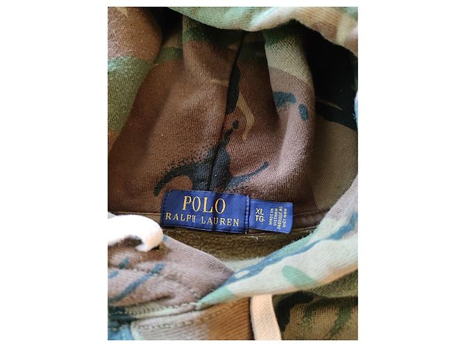 Polo Ralph Lauren Kapuzenpulli Camouflage Baumwolle XL Khaki - Ansicht 2