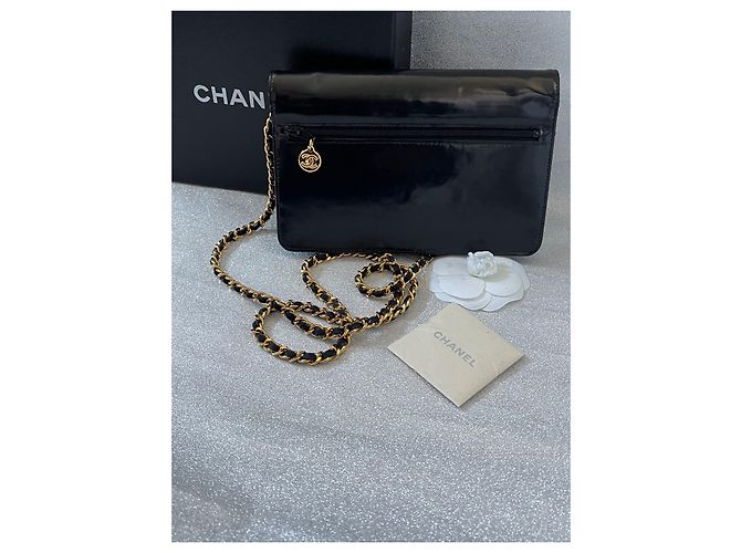 Chanel Wallet on chain double c Negro - vista 2
