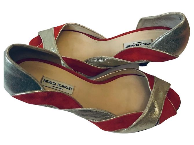Zapatos de tacón abiertos Patricia Blanchet Dorado Coral - vista 2