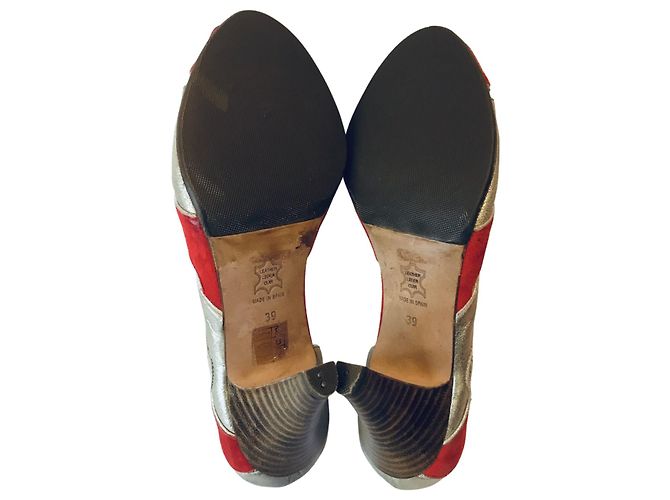 Zapatos de tacón abiertos Patricia Blanchet Dorado Coral - vista 6