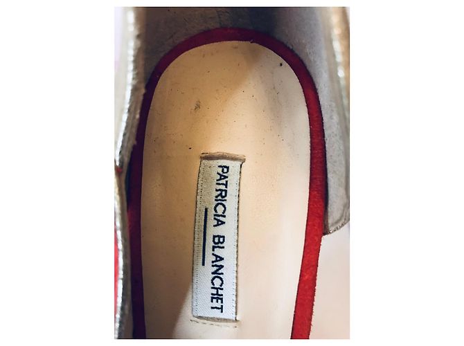 Zapatos de tacón abiertos Patricia Blanchet Dorado Coral - vista 7