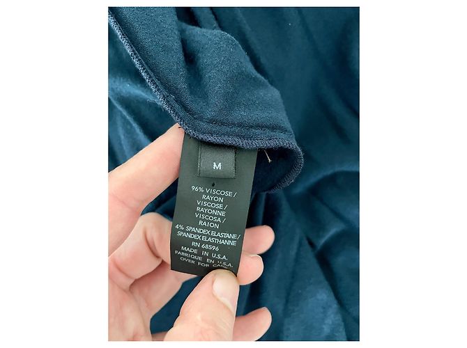 Donna Karan Black Label Drapiertes Abendkleid Dunkelblau - Ansicht 13