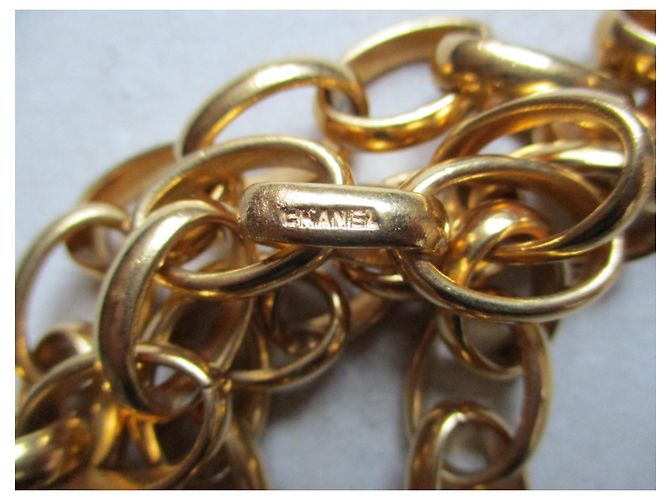 Collana Chanel Coco Chanel Placcata Oro Oversize D'oro - vista 2