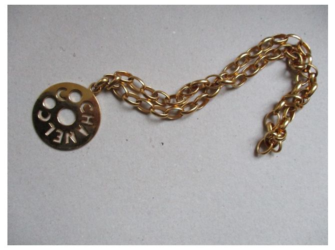 Collana Chanel Coco Chanel Placcata Oro Oversize D'oro - vista 3