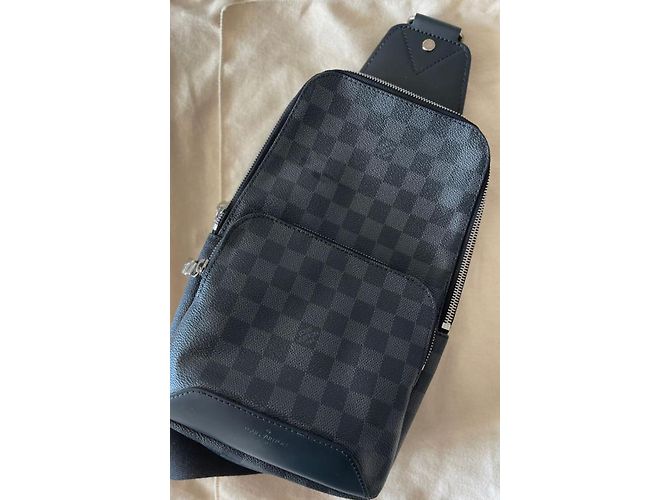 Louis Vuitton Gray checkerboard sling bag Dark grey - view 2