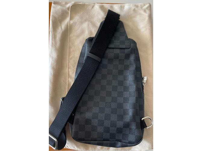 Louis Vuitton Gray checkerboard sling bag Dark grey - view 3