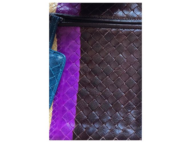 Pochette Bottega Veneta in pelle multicolore - vista 8