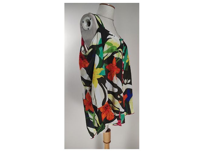 Camicia Tommy Hilfiger in seta multicolore XL - vista 2