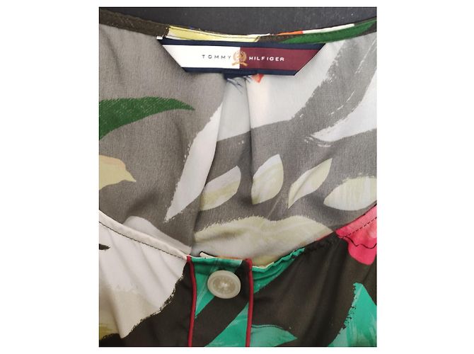 Camicia Tommy Hilfiger in seta multicolore XL - vista 4