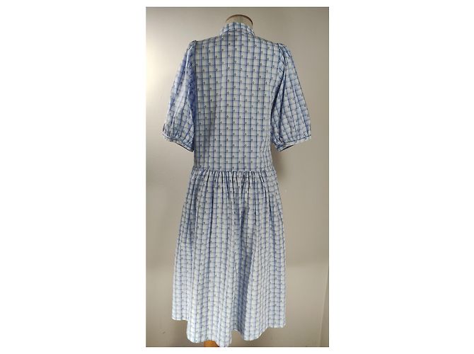 Stella Nova Kleid aus blauer Baumwolle - Ansicht 4