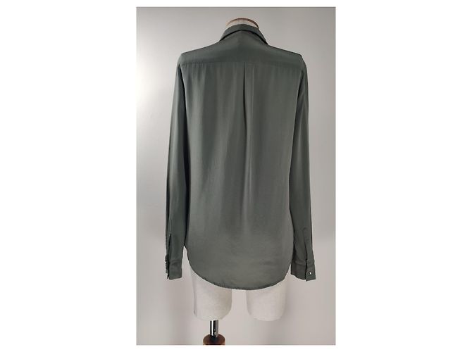 Filippa K Camisa de seda verde - vista 3