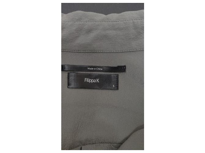Filippa K Camisa de seda verde - vista 4
