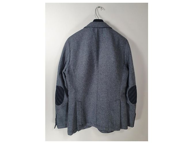 Autre Marque Manuel Ritz Blazer Grau Wolle und Baumwolle Größe 50 - Ansicht 4