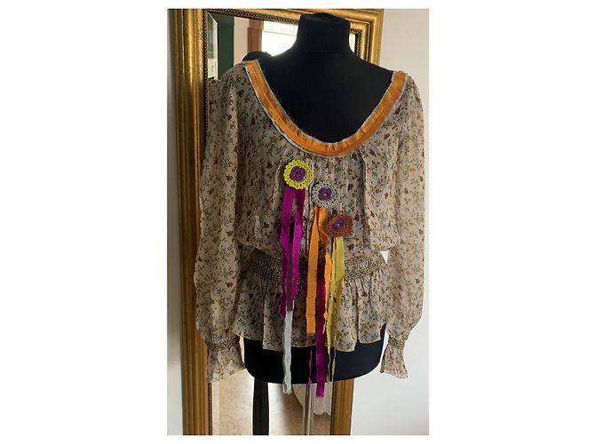 Camicetta di seta floreale Philosophy Di Alberta Ferretti Multicolore - vista 2