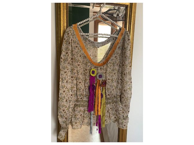 Camicetta di seta floreale Philosophy Di Alberta Ferretti Multicolore - vista 4
