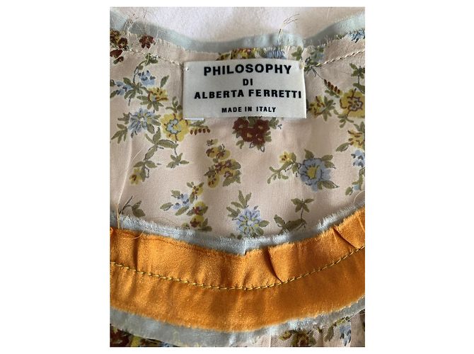 Camicetta di seta floreale Philosophy Di Alberta Ferretti Multicolore - vista 6