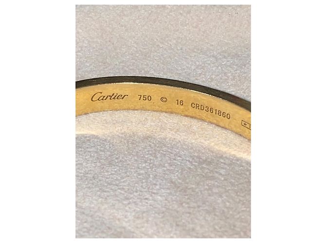 Love Cartier misura grande full pavé 16 Giallo - vista 5