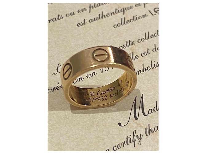 Anello Cartier Love in oro rosa - vista 6