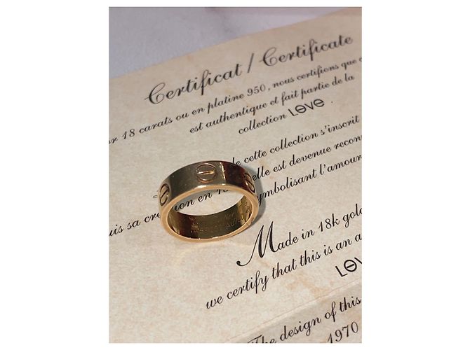 Anello Cartier Love in oro rosa - vista 7