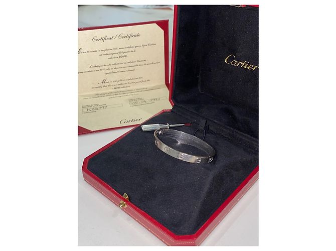Love amore cartier oro bianco - vista 2