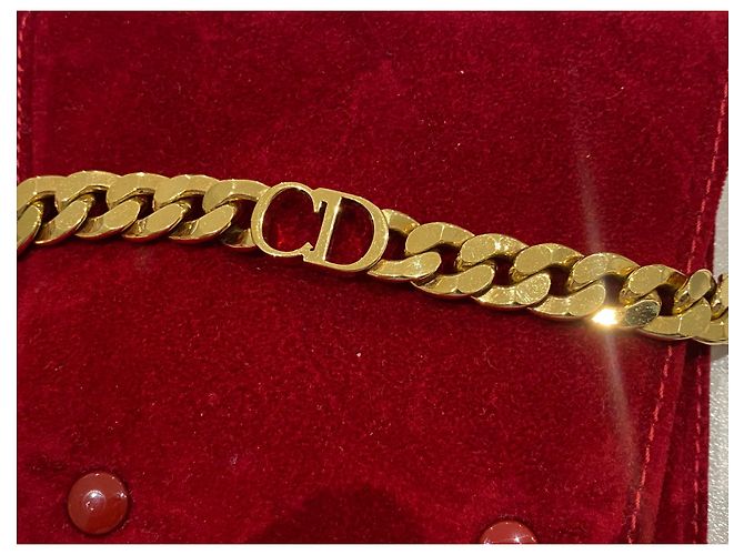 Collana a catena larga Christian Dior oro giallo - vista 2