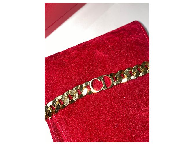 Collana a catena larga Christian Dior oro giallo - vista 3