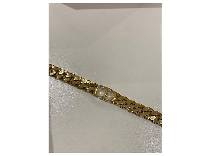 Collana a catena larga Christian Dior oro giallo - vista 4