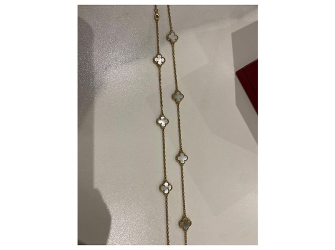Van Cleef & Arpels Collana lunga Alhambra 11 modelli in oro giallo - vista 2
