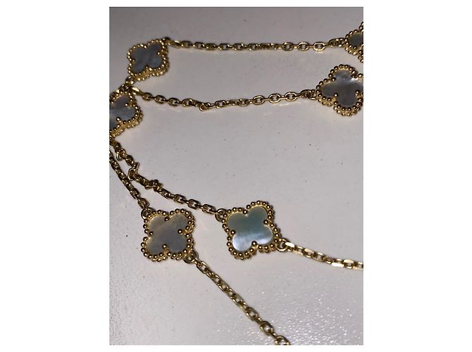 Van Cleef & Arpels Collana lunga Alhambra 11 modelli in oro giallo - vista 6