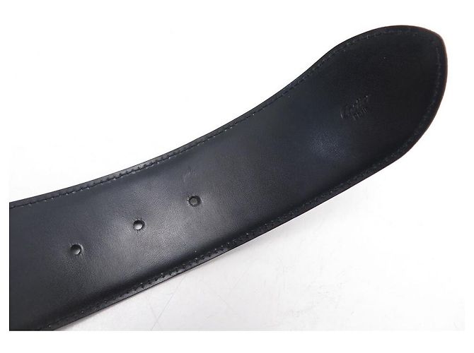 CARTIER GÜRTEL PANTHER SCHNALLE L5000118 T 84 CM SCHWARZER LEDERGÜRTEL - Ansicht 5