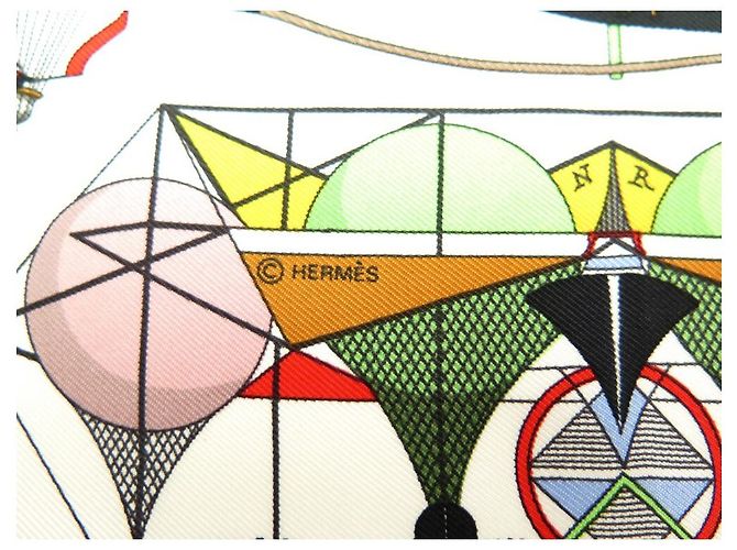 Hermès LOT 2 HERMES GAVROCHES SCIARPE LES FOLIES DU CIEL & TSUBAS CARRES SCIARPE Multicolore - vista 6